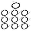 10 st Termistorsensor NTC Temp Temperaturprob 5x25mm Cylindriskt Huvud för Mätning 50K B3950