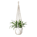 Miniatyrbillede 1 af 5: Makrame Plant Hængere Hængende Kurv Bomuldsreb Boho Indretning Altan Plantekasse Have Hjem Indretning Loft Plant Holder .SFYGV