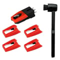 Ny Phonograph Ruby Stylus Skivspelarstylus Vinylspelare Icke-Rörlig Magnetstylus Stylus Audio