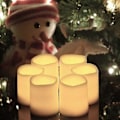 Miniatyrbillede 4 af 4: Timer Flammeløse Lys Premium IC-kontrollerede Blødt Flakkende Lys