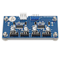 Miniatyrbild 4 av 5: 9-Pin USB Header Förlängningskabel Kort 1 till 4 USB2.0 Hubb Kontakt Dator Tillbehör