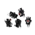 5 st PCB-monterade 2-positions Stereo Audio Video Jack RCA Hona Kontakt