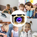 Pikkukuva 4 / 5: Elokuvaprojektori puhelimelle, puiset elokuvateatterin näyttötelineet, mobiili