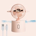 Pikkukuva 1 / 5: UBIUO Pöytätuuletin USB Pöytätuuletin 3 Nopeutta Retro Lentokone Tuuli Kannettava Tuuletin Monikulmainen Pyörimissäätö Voimakas Hiljainen Käyttö Sopii Kotiin Toimistoon Sänkyyn