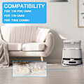 Miniatyrbild 5 av 5: Moppdukar med hållare för T30 Pro Omni/T30 Omni/T30S/T30S Combo Robotdammsugare Ersättning P