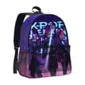 Huntrix Kpop Demon Hunter Print Børne Rygsæk, Galaxy Stjernehimmel Skolerygsæk, Stor Kapacitet Studenter Daypack til Drenge Piger A5