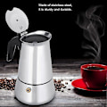 Pikkukuva 3 / 4: WJTG Kannettava Mokkapannu Espressokeitin Kotiin ja Toimistoon (100ml)J