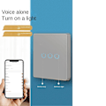 Miniatyrbilde 3 av 5: Tuya Wifi Smart Bryter Berøringslysbryter Enkel Null Brannlinje Universal 2 Bryter Grå