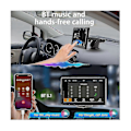 Miniatyrbillede 2 af 5: Bærbar Trådløs CarPlay Skærm Dash Mount, 7 Tommer Touchscreen Bilstereo Bluetooth, FM Bilradio, Bagkamera, USB