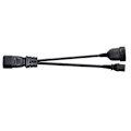 Miniatyrbillede 5 af 5: Y Type Splitter Strømkabel, Iec320 3 Pin C14 til Han C13+2 Hul Eu 4.0mm Hun Socket Ac Strømkabel