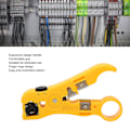 Miniatyrbillede 1 af 5: Koaksialkabel-afisoleringsværktøj med fingerringe Multifunktionelt ergonomisk håndtag Wire Stripper til rund ledning flad ledning