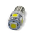 Miniatyrbilde 5 av 5: 10-pakning E10 9v Kald Hvit 5smd 5w LED-pærer (Kald Hvit, 9v)