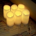 Miniatyrbillede 1 af 4: Timer Flammeløse Lys Premium IC-kontrollerede Blødt Flakkende Lys