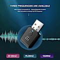 Miniatyrbilde 4 av 5: Mini USB Strøm Bil Bluetooth 5.1 FM-sender Mottaker Håndfri Samtale