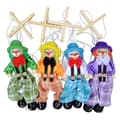 4-pack Clown Leksaker Drag Snöre Docka Barnleksaker för Förälder-Barn Leksaker Barn Present