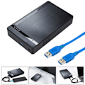 Miniatyrbillede 2 af 5: 1 Sæt 2,5/3,5 tommer HDD Kabinet Driver-fri Smart Sleep Data Opbevaring ABS Harddisk Case SATA til USB 3.0 Adapter til Hjemmet