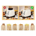 Miniatyrbillede 5 af 5: Genanvendelige Toasterposer Non-Stick Toast Sandwichposer, Plastikpose til Sandwiches Let at Åbne, Toastposer 10 stk. A