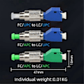 Miniatyrbild 3 av 5: FC Hane till LC Hona Hybrid Konverter Adapter Fiber Optisk Effektmätare Kopplare Singlemode Optisk Kontakt