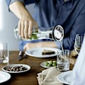 Miniatyrbillede 3 af 5: Vandkaraffel 1,8 l Høj Borosilikatglasflaske Basic Vippelåg
