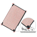 Miniatyrbilde 3 av 5: XYC For Samsung Galaxy Tab A 10.1 (2019) SM-T510 Gylint Tab A 10.1 (2019) Deksel, Tri-Fold Stativ Slank og Lett Deksel; SM-T515 Rose Gull