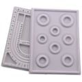 Miniatyrbilde 5 av 5: 2 stk Perle Designbrett Armbånd Designbrett Flokket Perlebrett Halskjede Perling Smykkeorganisator