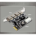 Miniatyrbild 5 av 5: 4 Port USB 3.0 PCI-E Expansionskort PCI Express PCIe USB 3.0 Hub Adapter 4-Port USB3.0 Controller