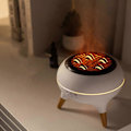 Miniatyrbilde 5 av 5: Simulert Flamme Aromaterapi Maskin Hjem Skrivebord Fargerikt Lys Luftfukter Aromaterapi Maskin