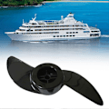 Miniatyrbillede 3 af 5: Sort 2-bladet bådpropel påhængsmotor propel elektrisk trollingmotor påhængsmotor propel til 32lb 46lb 40lb s202412248351