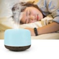 Miniatyrbillede 1 af 5: Hjemme Brødform Farverig Aroma Diffuser Kontor Varmt Lys Luftfugter 500ml