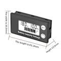 Miniatyrbild 4 av 5: LCD Vätskekristall 8-100V Voltmeter Batteri Bil Strömdetektering Digital Litiumbatteri Kapacitetsdisplaymodul,B