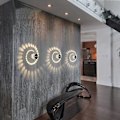Miniatyrbilde 4 av 5: 3 Stk. 3 Watt LED Vegglampe, Aluminium Vegglampe, Badlampe, Moderne Vegglampe