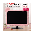Miniatyrbild 2 av 5: Rosa Datormonitoröverdrag Dammskydd Dator Dekorativt Dammskydd Passar För 20-27 Tum