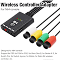 Miniatyrbilde 3 av 5: Trådløs spillkonsollkonverteradapter, BT-håndtakskonverter for N64-konsoll med multi-enhetstilkobling, Plug and Play