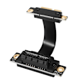 Pikkukuva 1 / 5: PCIE X1 Nouseuttajakaapeli Kaksois 90 Asteen Oikea Kulma PCIe 3.0 x1 - x1 Jatkokaapeli 8Gbps PCI Express 1x Nouseuttajakortti - 5CM