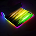 Miniatyrbillede 4 af 5: Farverig RGB Lyseffekt Gummi Computer Spil LED Mussemåtte til Kontor
