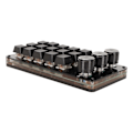 Miniatyrbild 4 av 5: Mini Anpassningsbart Tangentbord 15 Tangenter 3 Knoppar Programmerbart Blå Switch Hot Swappable Programmering Makro Tangentbord för Datorspel
