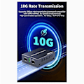 Miniatyrbild 3 av 4: 10GbE SFP+ OEO Mediaomvandlare Dubbla 10G SFP+ Slots 100M/1G/2.5G/10GBase-T Fiber Mediaomvandlare EU