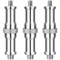 Miniatyrbillede 1 af 5: Standard 1/4\" til 3/8\" Metal Konverter Gevindskrue Adapter Stud End 3-pak