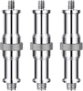 Standard 1/4\" till 3/8\" Metall Konverter Gängad Skruv Adapter Stud Ände 3-pack