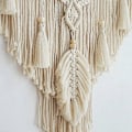 Miniatyrbild 3 av 5: Nordisk Bohemisk Makramé Väggbonad Handvävd Tofsar Hem Väggdekor Tapestry