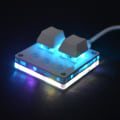 Miniatyrbillede 5 af 5: 2-Tast Osu Mini Tastatur Spil Tastatur Programmering Makro Tastatur Mekanisk Tastatur Med Blå Swit