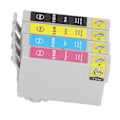 Miniatyrbilde 2 av 5: 4 stk. blekkpatron BK C M Y Klar Falmefri Utskrift 400 Sider Skriverpatron for Stylus T26 T27 TX106 Skriver