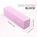 Miniatyrbild 2 av 5: 4 st Nagelbufferblock Manikyr Naturlig Poleringsblock Hållbar Nagelbuffer För Pedikyr Nagelblock-Style2