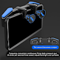 Miniatyrbild 5 av 5: Mobil Spelkontroll 6 Fingrar L1 R1 Gamepad Joystickpubg Gamepad Joystick Trigger för Ios Android