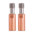 Miniatyrbillede 5 af 5: 2 stk. 3D Printer Halsdyse Ti Legering Kobber Bimetal til Ender 3 3 V2 3 Pro Hotend 4,1 mm Gennemboring