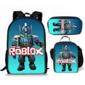Roblox Student Skolväska Koreansk Version Student Ryggsäck Ins Style Ryggsäck Tredelat Set