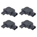 Miniatyrbillede 2 af 5: 4 stk. IEC320 C6 til IEC320 C7 Strømadapter Højre Vinkel IEC320 C6 til C7 90 Graders Højresving Strømadapter 250V 2500W