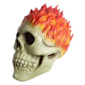 Miniatyrbillede 2 af 4: Flamme Skelet Hjelm/ansigtsmaske Inspireret/Ghost Rider Bærbar Horror Ansigtsmaske Til