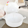 Miniatyrbilde 1 av 4: Eggkoker Elektrisk Eggkoker, Kyllingform Mikrobølgeovn 4 Steamer Boiler Cooker Banmo