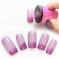 Miniatyrbillede 3 af 3: 5 stk./sæt Sort Svamp Neglekunst Stamper Gradient Ændring DIY Negle Stempling Design Plader Manicure Tilbehør Værktøj